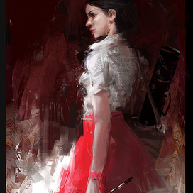 Наташа уносит французскую кисть №20