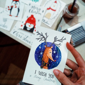 Рождественские открытки