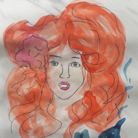 Рыжая девушка