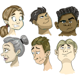 Скетчи персонажей