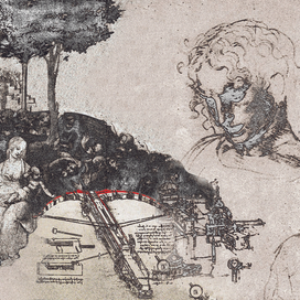 "На грани" иллюстрация к роману "Код да Винчи"