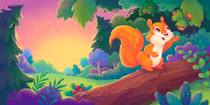 Разворот для детской книги