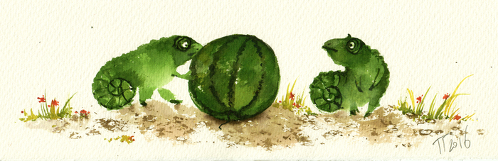 - Вы любите арбузы, девушка?