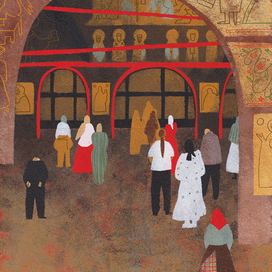 Этюд в Новоспасском монастыре