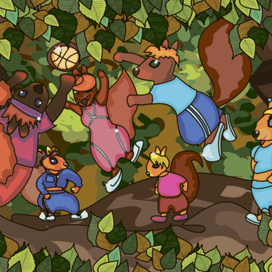 Лесной баскетбол