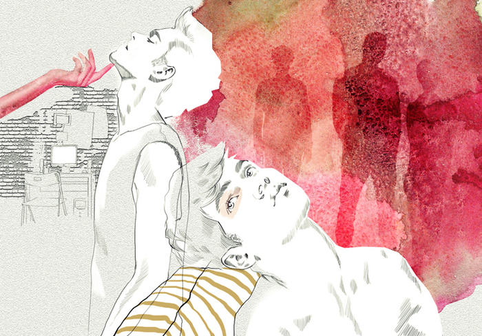 Teen magazine illustration