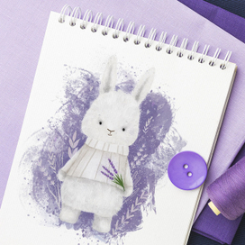 Лавандовый зайка