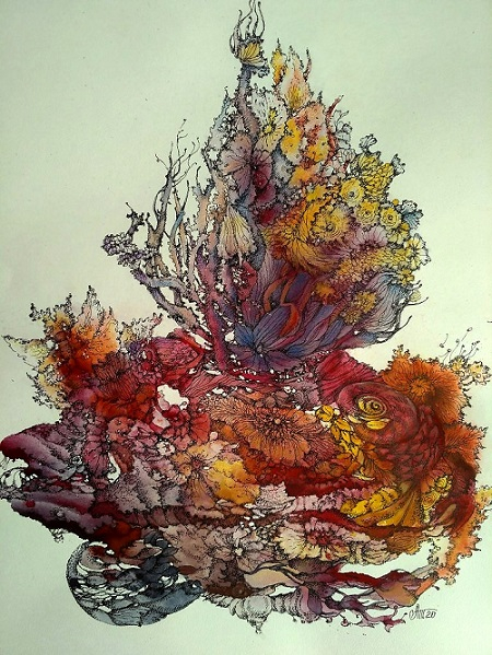 В саду  у Нептуна осень.