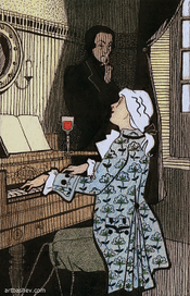 Иллюстрация к произведению А.С.Пушкина "Моцарт и Сальери"