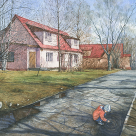 Апатитский академгородок, весна