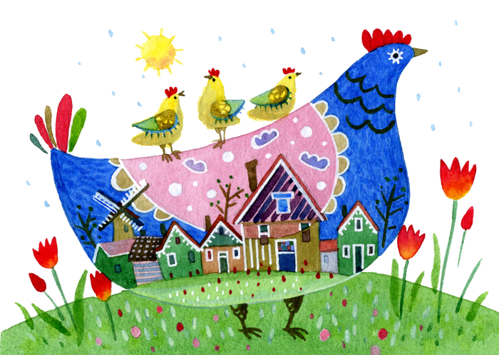 Курочки. Весна