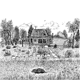 Разворот для детской книги "Долгая дорога домой" издательства Феникс-Премьер