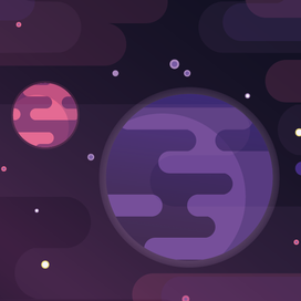 Набор стикеров на тему "Космос"