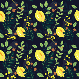 лимонный принт 