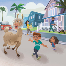 Детская история про ламу