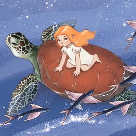 Девочка и черепаха