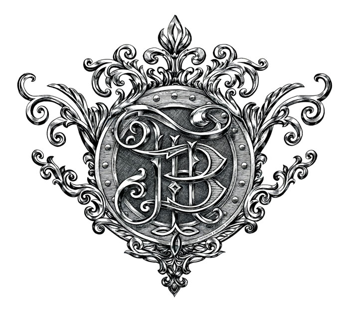 Монограмма. Геральдическая композиция