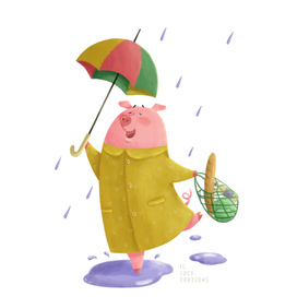 Люблю шлепать по лужам!