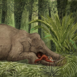 Маленький Тумаи. Кала Наг охраняет сон мальчика.