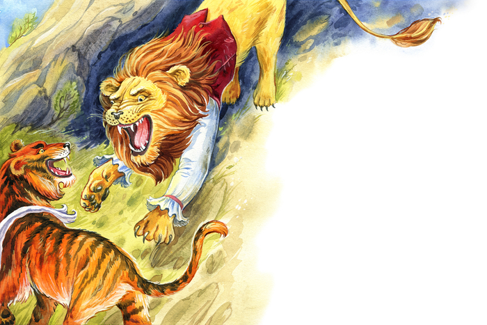 Иллюстрация к басне Лессинга