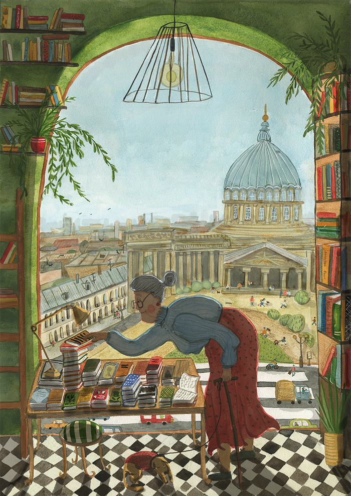 В книжном магазине