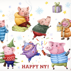 Новогодняя открытка