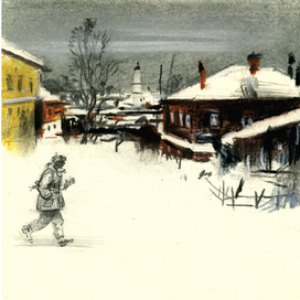 Мальчик с коньками