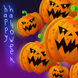 Открытка на Хеллоуин