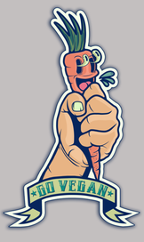 Go Vegan Sticker (2)