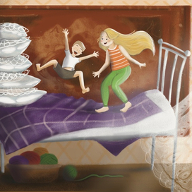 Иллюстрация к рассказу «дедушка паук» 