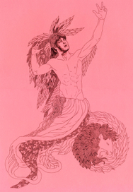 Атлет и голова льва