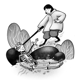 Девочка и скелет