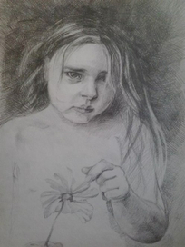 Девочка с цветком