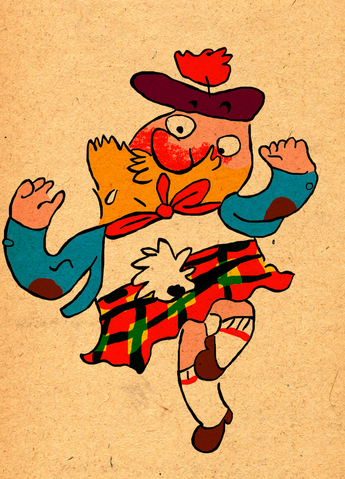 шотландец танцует