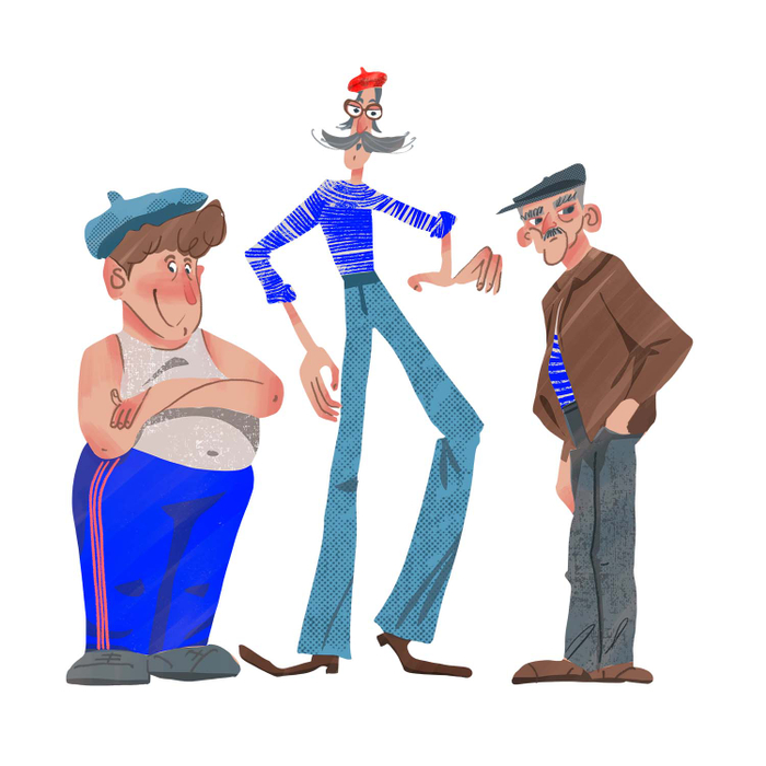 Персонажи мужики