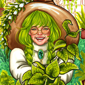 Ведьмочка маркерами