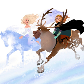 Новогодние открытки (Холодное сердце)