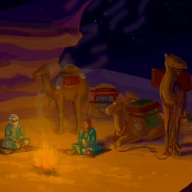 Караван в пустыне