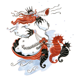 Inktober 2017 / Морской царь