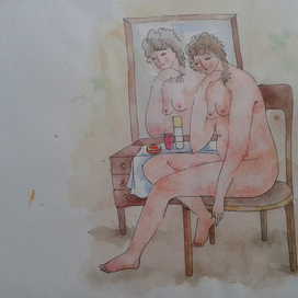 рисовала без натуры