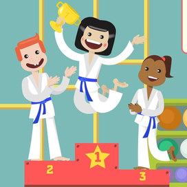 дети в спортзале