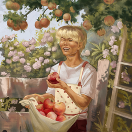 Солнечный день в саду