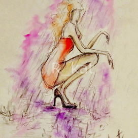 "Под дождем"