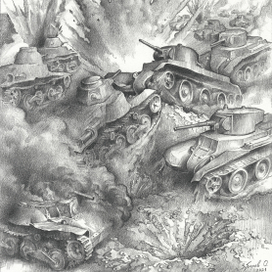 Танковый бой у реки Халхин-Гол