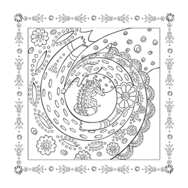 Иллюстрация для раскраски "Лиса и Волк"