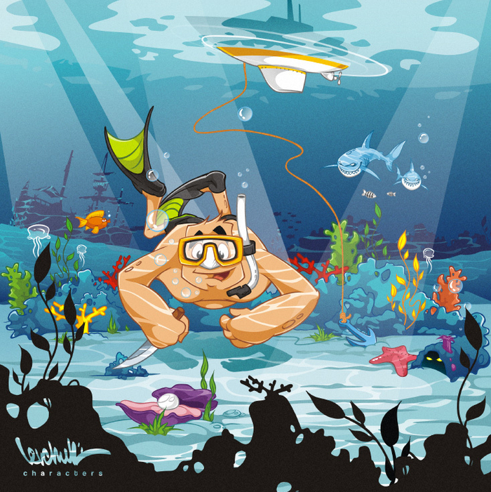 Брок - Морские каникулы. Дайвинг.