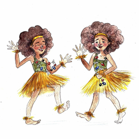 Персонаж "девочка из племени"