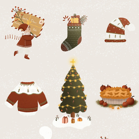 Christmas stickers