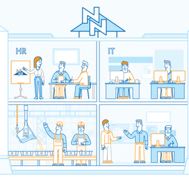 Иллюстрации для motion. SAP для «Норильского никеля».