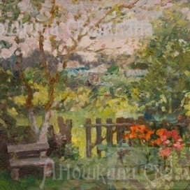 "Скамейка в саду" 2008